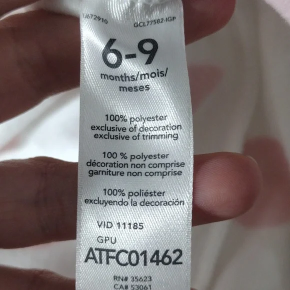 NWT Carter's Baby Girl Long Sleeve Sleeper Sleeping Bag size 6-9 month winter - Picture 7 of 8